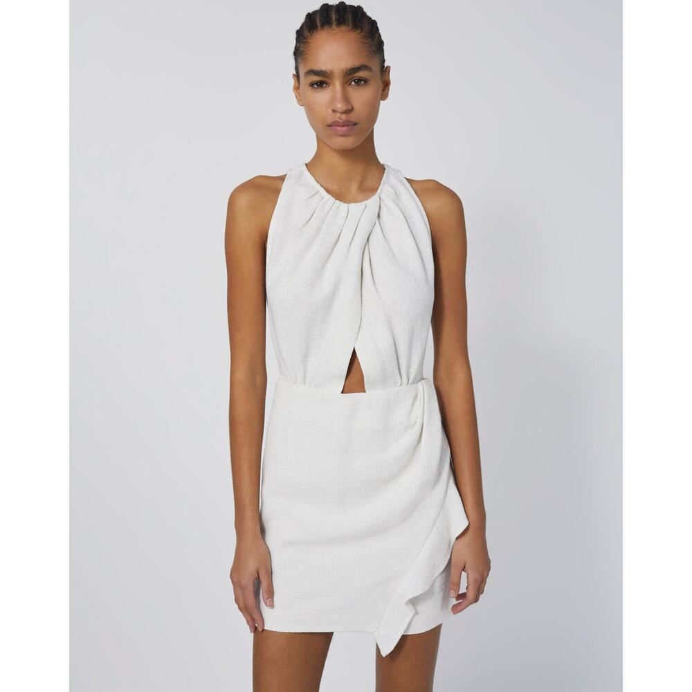 Iro Yasmina Cutout Mini Dress Size 36 or US Size 4 - Picture 4 of 12